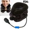 Inflatable Cervical Neck Traction Pillow Neck Shoulder Spine Alignment Pump Travel Support Pillow Inflatable Spinal Decompression Pillow