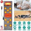 Full Body Electric Massage Mat with Heat Vibration Massage Pad Cushion Back Massage Mattress Chair Pad with Neck Massage Pillow with 10 Vibration Moto