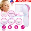 Facial Cleansing Brush Waterproof Face Spin Cleaning Brush with 5 Brush Heads Deep Cleansing Body Facial Brush Set for Gentle Exfoliating Removing Bla