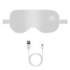 Cordless Heated Eye Mask Silk Sleep Eye Compress Mask For Dry Eyes Washable Type-C Electric Eye Heating Pad With 3 Temperature 20Mins Auto Off For Rel