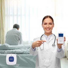 VEVOR Early Alert Bed Alarm System, Wireless Bed and Chair Sensor Pad with Call Button & Pager