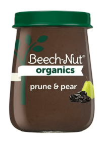 Beech-Nut Organics Stage 2 Organic Baby Food Prunes & Pears, 4 oz Jar