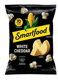 Smartfood Popcorn White Cheddar 6.75 Oz Bag Air Popped Gluten Free Cheese Flavored Snack