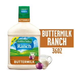 Hidden Valley Gluten Free Keto-Friendly Buttermilk Ranch Salad Dressing and Topping, 36 fl oz