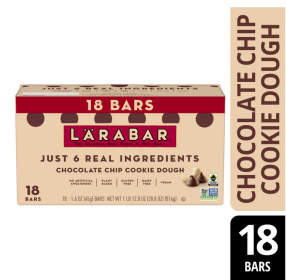 Larabar Chocolate Chip Cookie Dough, Gluten Free Fruit & Nut Bar, 18 Ct