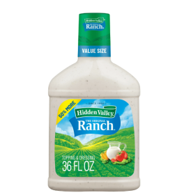 Hidden Valley Gluten Free Keto-Friendly Original Ranch Salad Dressing and Topping, 36 fl oz