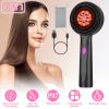 3 In 1 Red Light Scalp Massager Brush Cordless Hair Oil Applicator Massage Comb with 3 Modes Rechargeable IPX7 Waterproof