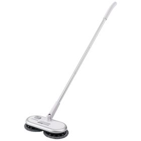 VEVOR Cordless Electric Mop, Up to 70 mins Powerful Battery, Electric Spin Mop with Dual Spinning Mop Heads, 4 Microfiber Pads & 2 Floor Scrubber Pads