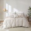 5 Piece Organic Cotton Oversized Comforter Cover Set w/removable insert