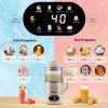35oz Noise Reducing Nut Milk Maker Machine, 10 in 1 Automatic Soy Milk Maker with 8 Blades, Homemade Oat, Juice, Yogurt, Milk Shake, Visual, 12H Delay