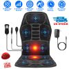 Full Body Massage Chair Pad with Heat Multifunctional Back Massager with Lumbar Support Pinpoint Massage Vibration Timer for Home Office Car Use