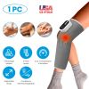 Cordless Leg Massager Air Compression Massager with Heat Thigh Knee Calf Massager with 3 Modes Adjustable Wrap for Pain Relief