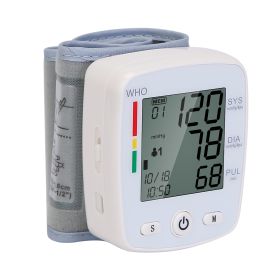 Blood Pressure Monitor Wrist Digital High Blood Pressure Cuff Heartbeat Tester w/ 90x2 Reading Memory