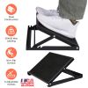 Steel Calf Stretcher Slant Board With 5 Adjustable Inclines 0° to 50° Non-Slip Textured Surface 500LBS Max Load Capacity For Foot Knee Ankle Tendon St