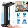 Automatic Soap Dispenser 400ML/16.9OZ Anti-slip Sensor Refillable Hand Gel Desktop Dispenser 2 Drop Volume Adjustment