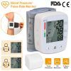Blood Pressure Monitor Wrist Digital High Blood Pressure Cuff Heartbeat Tester w/ 90x2 Reading Memory