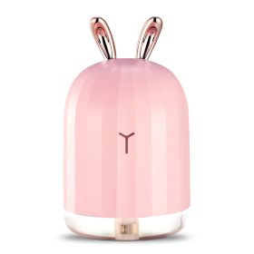 220ml Cool Mist Humidifier Ultrasonic Air Diffuser Atomizer w/7 Color Breathing Lights  Auto Off Office Home Yoga (Option: USBAirHumidifier(Rabbit))