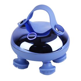 Electric Scalp Massager Rechargeable Head Mssager IPX7 Waterproof Dog Cat Massager with Red Light 3 Modes 3 Types of Massage Claws for Men Women Elder (Option: ScalpMassager(Purple))