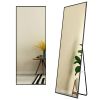 Full Length Mirror 63x18.9in Aluminum Alloy Wall Mirror Free Standing Floor Mirror Hanging Leaning Against Wall for Dressing Bedroom Living Room