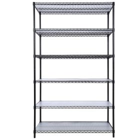 6 Tier 6000lbs Capacity NSF Metal Shelf Wire Shelving Unit (Color: as Pic)