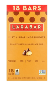 Larabar Peanut Butter Chocolate Chip, Gluten Free Fruit & Nut Bar, 18 Ct (755192043dffd: Larabar Peanut Butter Chocolate)