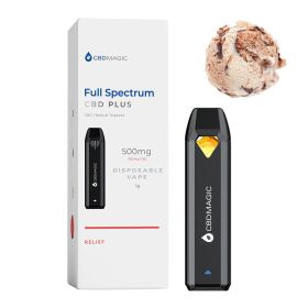 Full Spectrum CBD Vape for Relief 850mg (Terpene Profile: Gelato, type: Relief)
