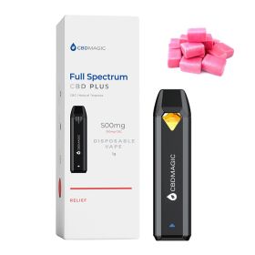Full Spectrum CBD Vape for Relief 850mg (Terpene Profile: Bubblegum, type: Relief)