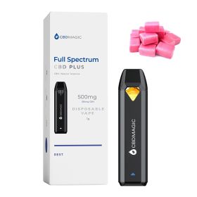Full Spectrum CBD Vape for Rest 850mg (Terpene Profile: Bubblegum, type: Rest)